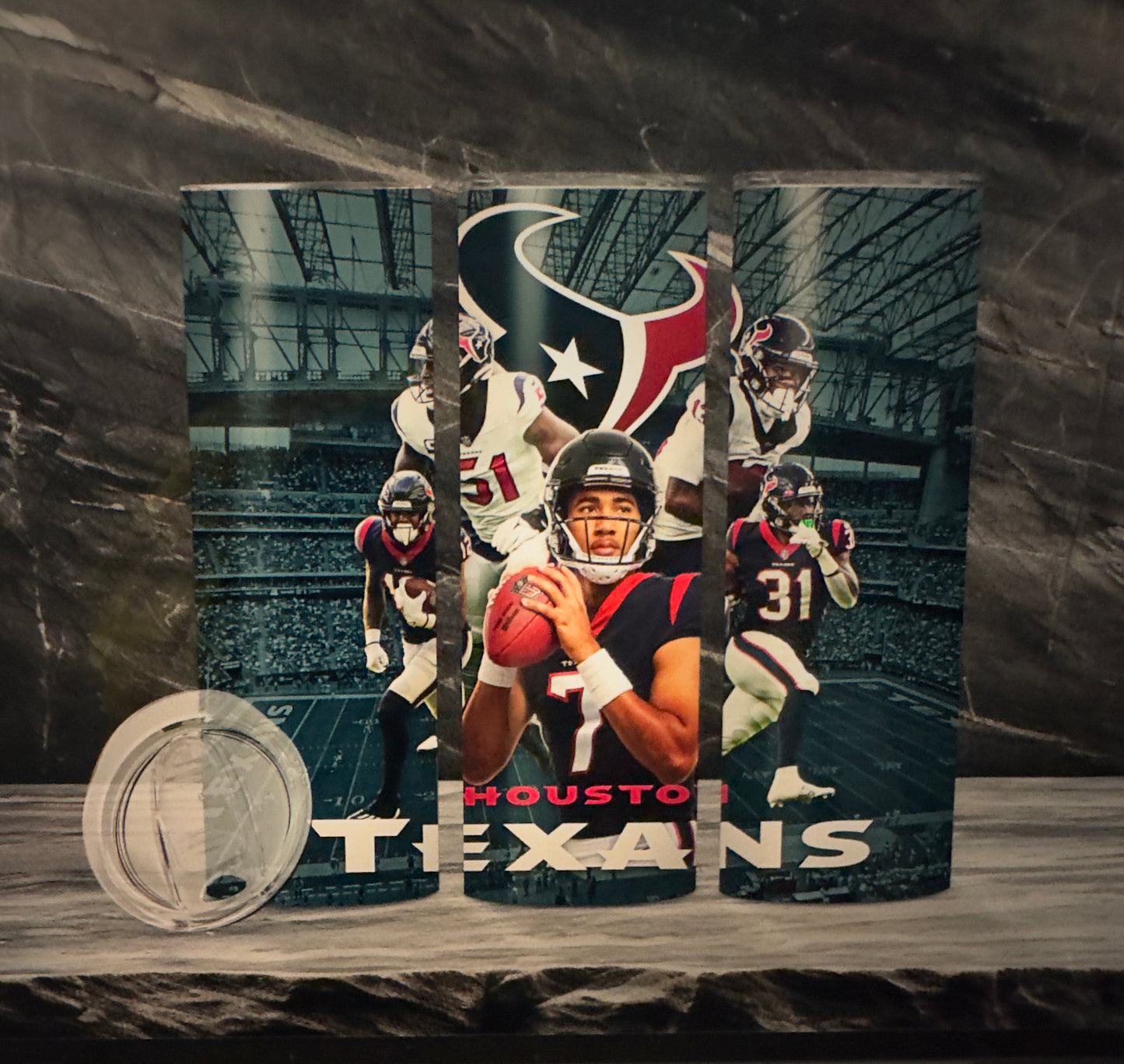 Sublimation Footbll 20oz Tumbler| Houston Texans