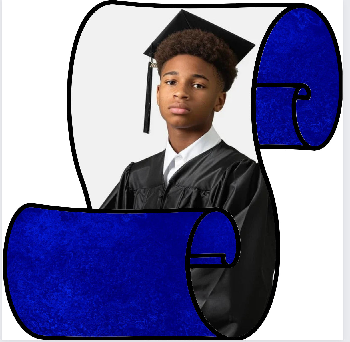 Editable Graduation Scroll