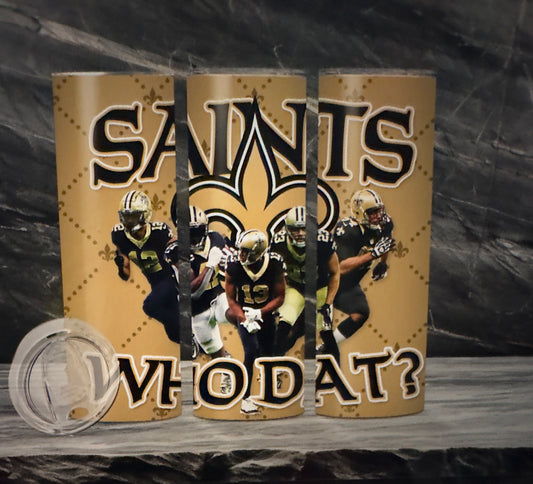 Sublimation Football 20oz Tumbler| Saints
