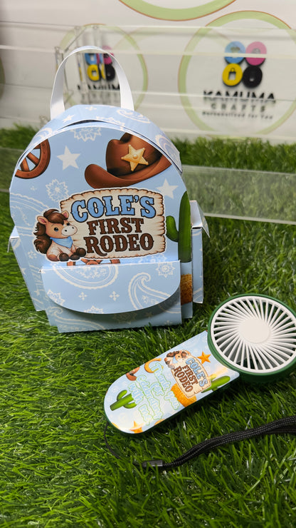 Personalized Handheld Fan| Custom Party Favors | Battery-Operated Handheld Fan