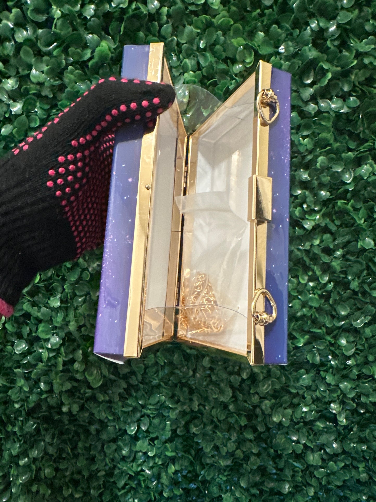 Custom Acrylic Purse| Personalized Transparent Purse| Available in two colors and Two Interchangeable Chains Length