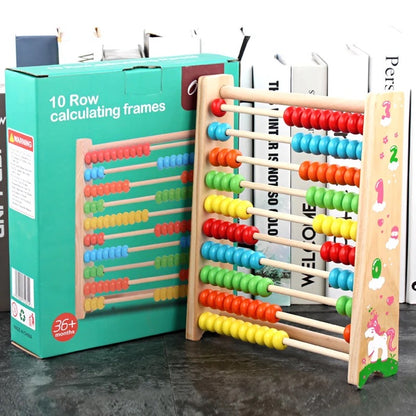 Wooden 10-Row Counting Abacus