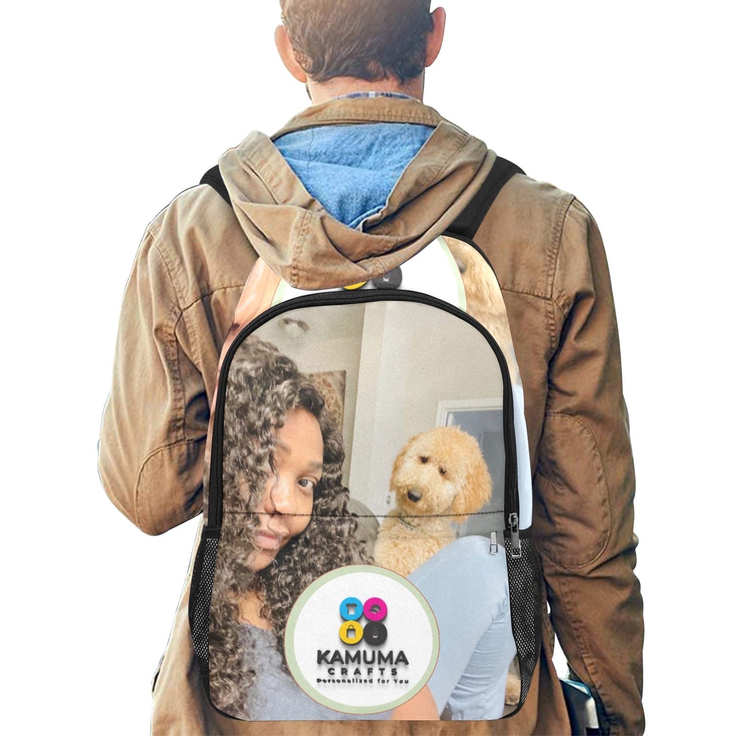 Personalized Photo Backpack (Large)– Custom Printed School Bag|Work Laptop Bag| Travel Bag