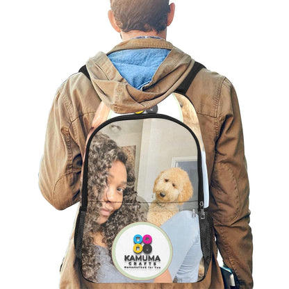 Personalized Photo Backpack (Large)– Custom Printed School Bag|Work Laptop Bag| Travel Bag