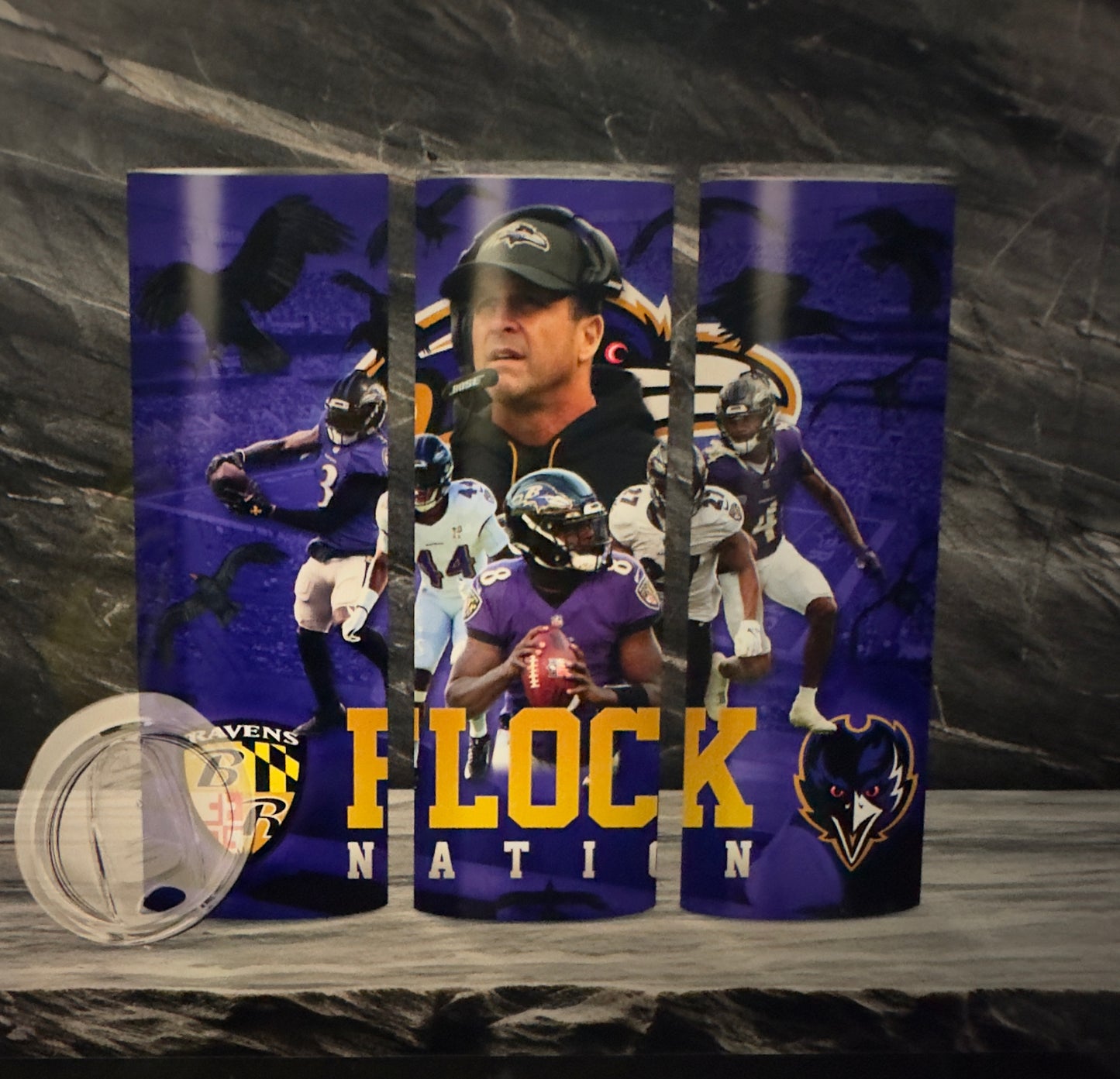 Sublimation Football 20oz Tumbler| Ravens