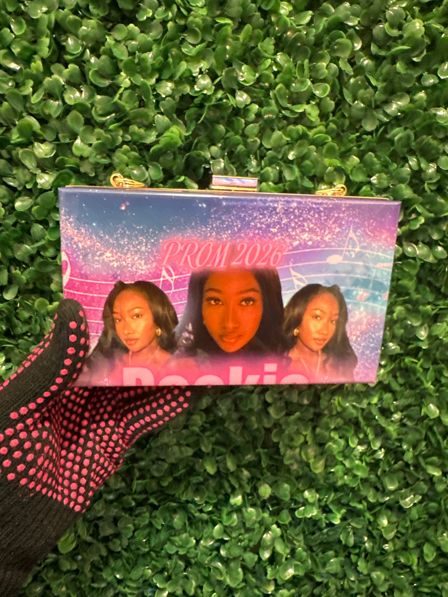 Custom Acrylic Purse| Personalized Transparent Purse| Available in two colors and Two Interchangeable Chains Length