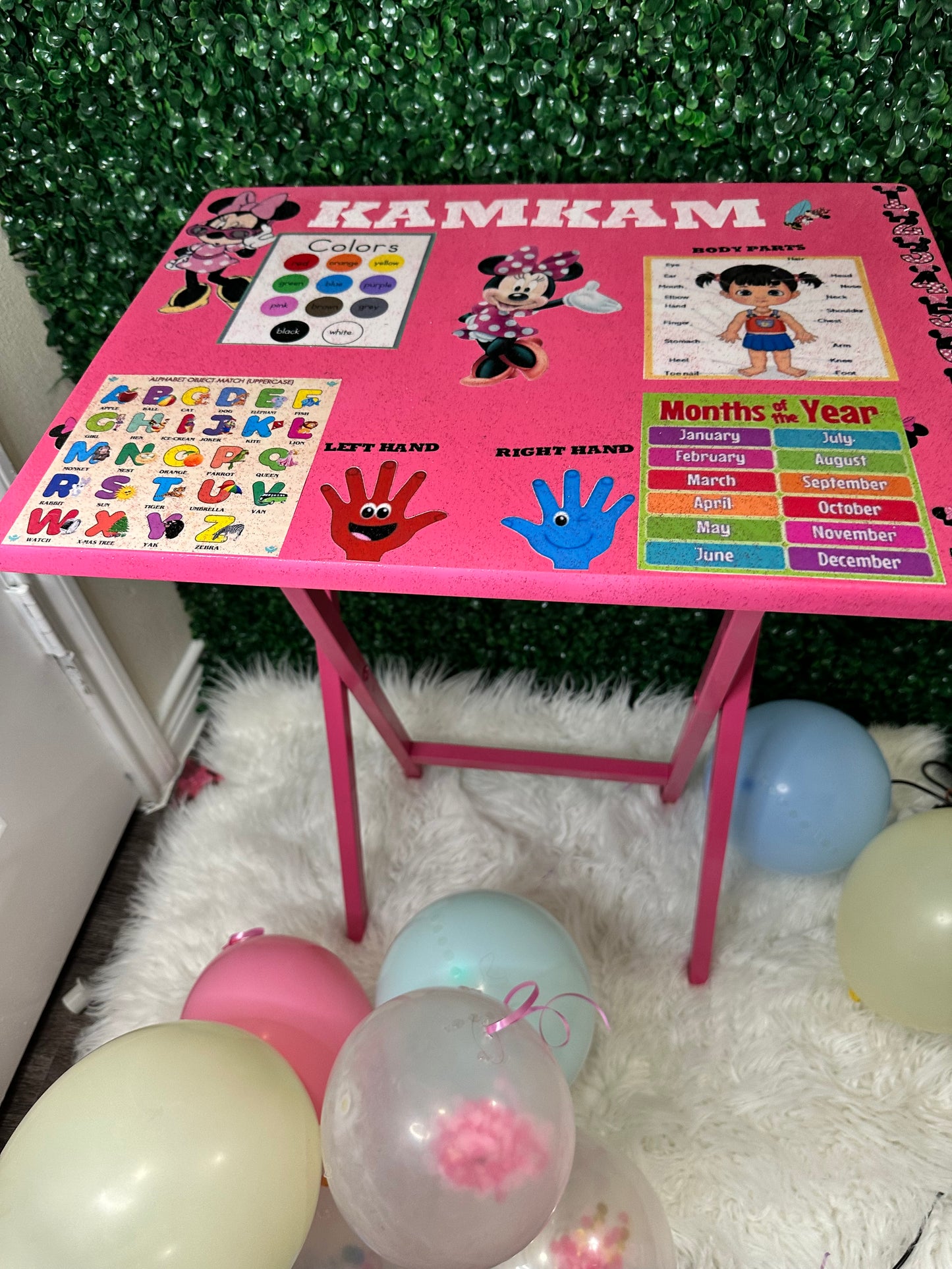 Custom Kids’ Learning Folding Table – Personalized, Any Theme & Color