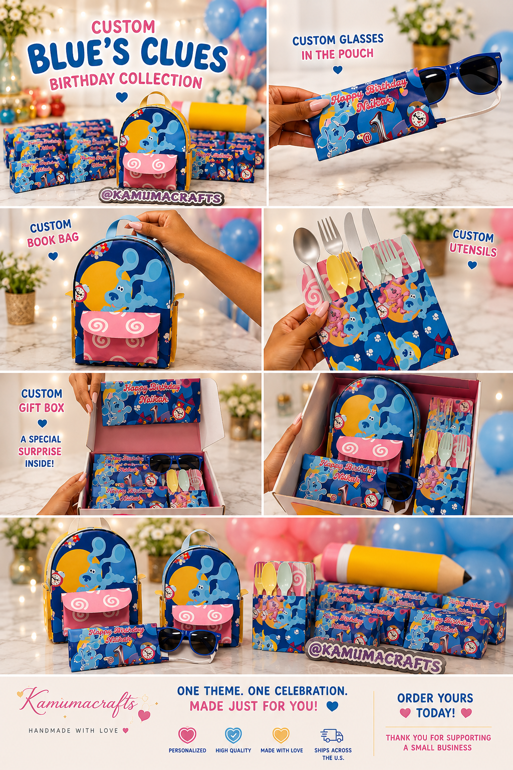 Custom Party Favors| Personalized Eyeglasses| Pouches| Party Favor Bookbags | Activity Gift Boxes