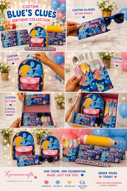Custom Party Favors| Personalized Eyeglasses| Pouches| Party Favor Bookbags | Activity Gift Boxes