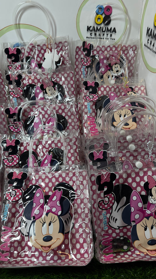 Customized Clear Favor Bags & Graduation Gift Bags – Set of 12