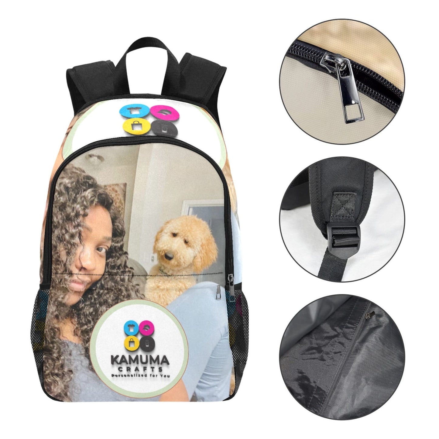Personalized Photo Backpack (Large)– Custom Printed School Bag|Work Laptop Bag| Travel Bag