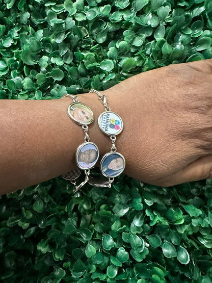 Personalized Photo Handchain Bracelet – Custom Keepsake Jewelry