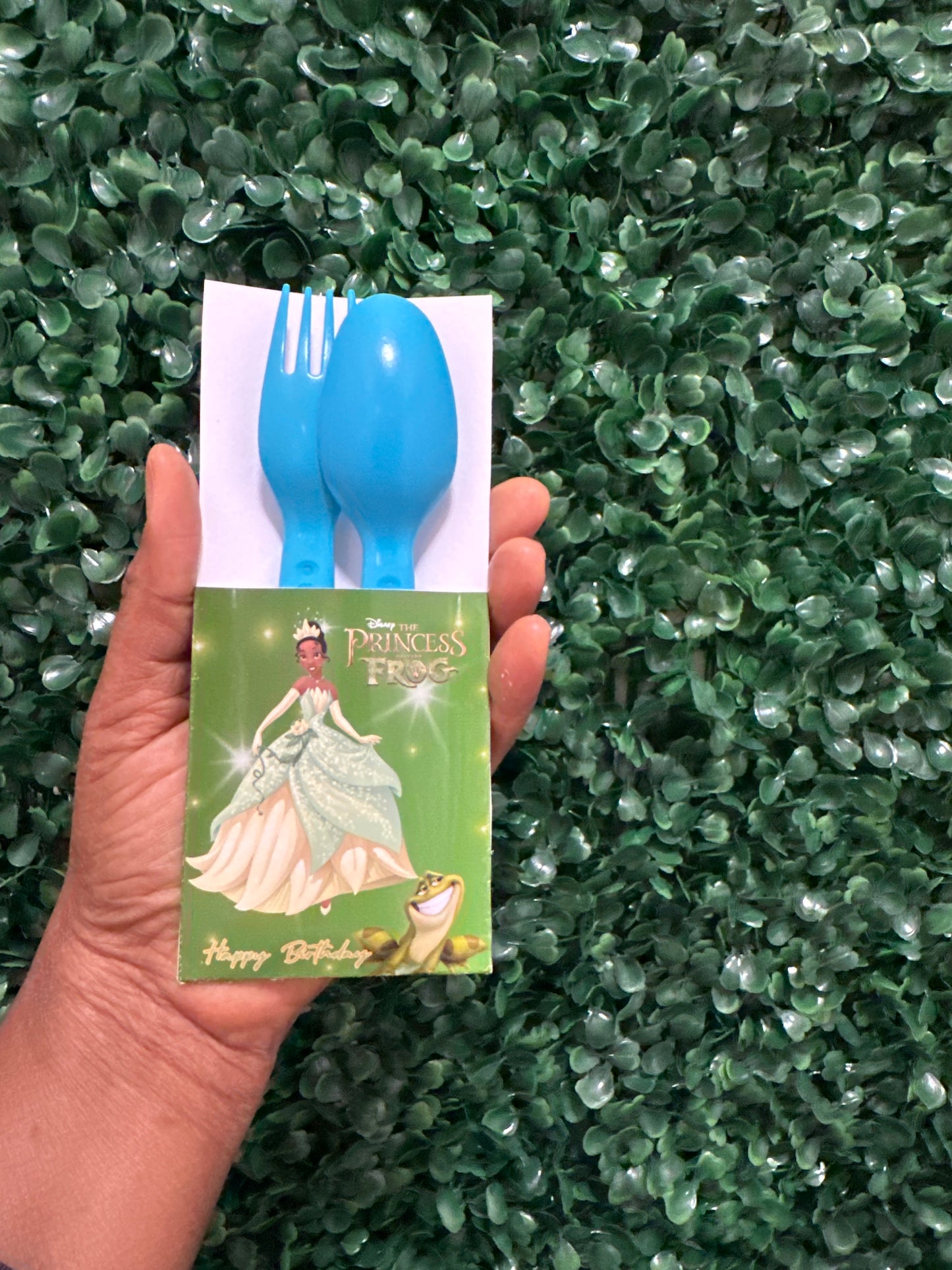 Custom Party Favor Utensil (Empty) Pouch  for Kids  | Birthday & Themed Parties| Napkin Holder| Set of 12