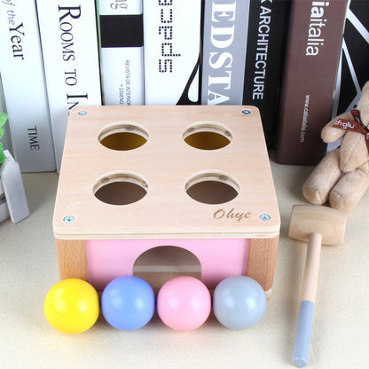 Wooden Hammer-and-Ball Pounding Toy