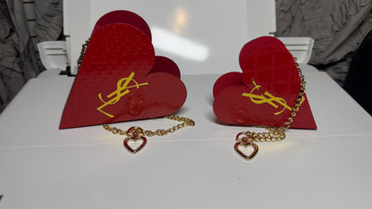 Luxury Heart Party Favor Bag| Luxury Corporate Gift| Birthday Party Bag| Set of 10