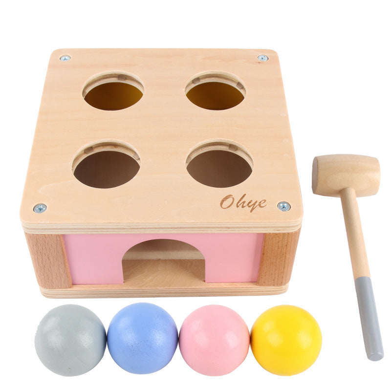 Wooden Hammer-and-Ball Pounding Toy
