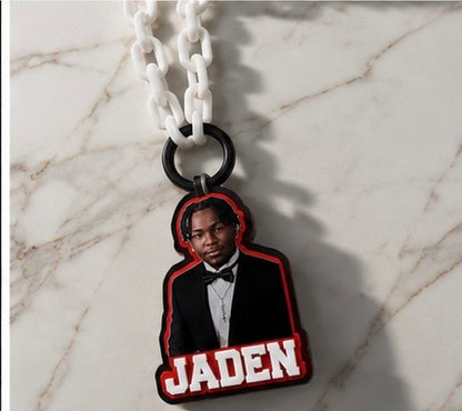 Custom 3D Photo Hype Chain – Personalized Cheer, Dance, Sports & Fan Chain