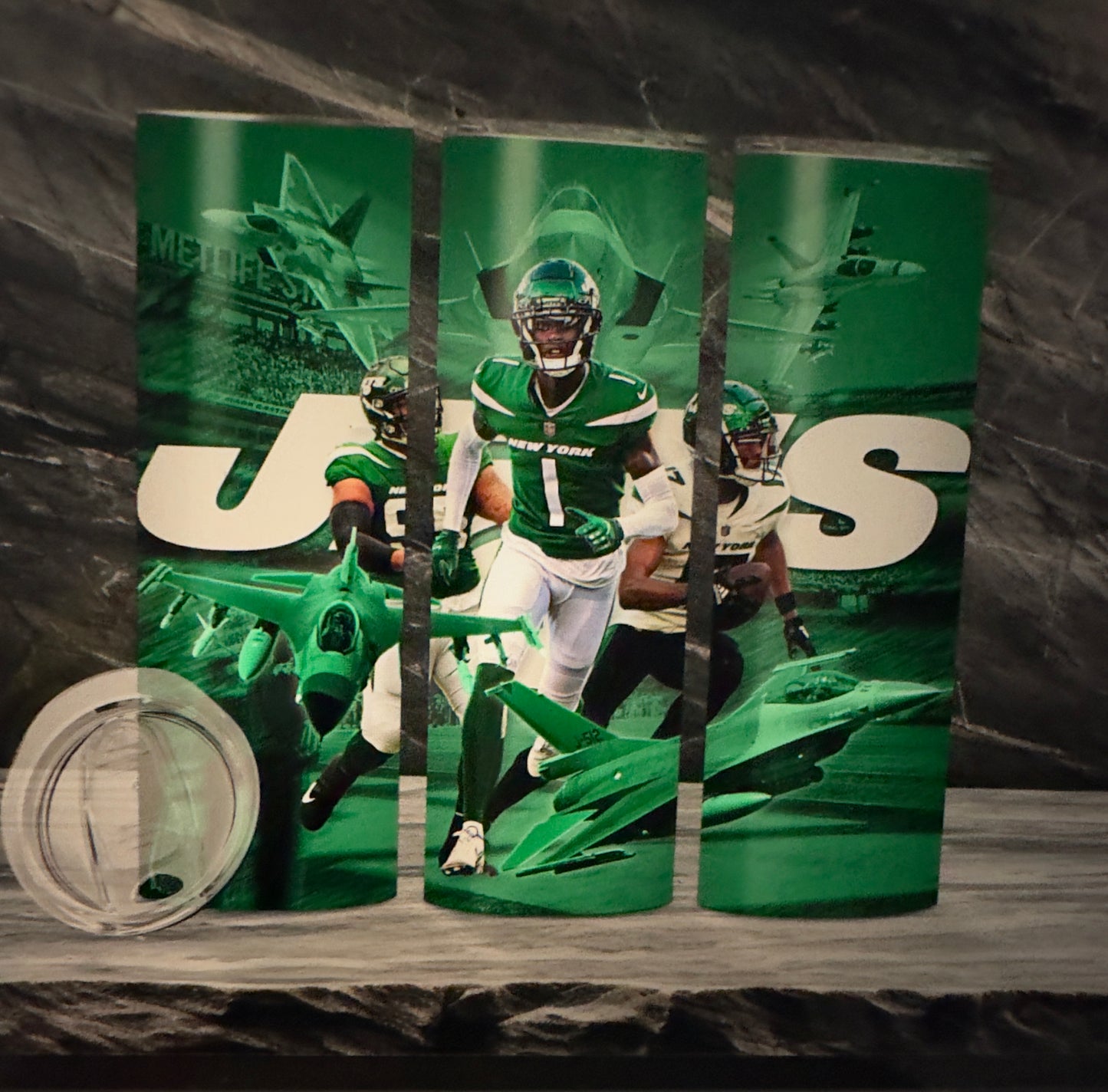 Sublimation Football 20oz Tumbler|Jets