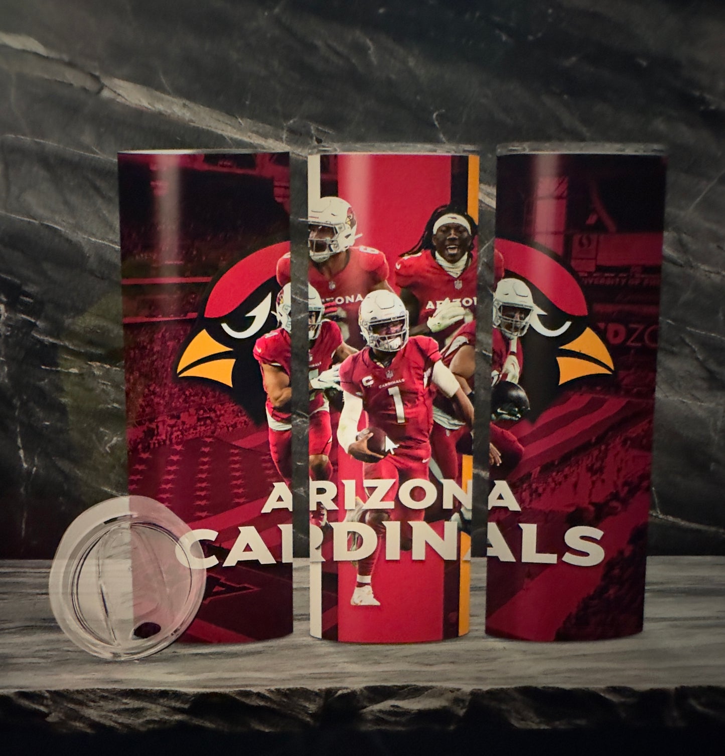 Sublimation Football 20oz Tumbler| Arizona Cardinals