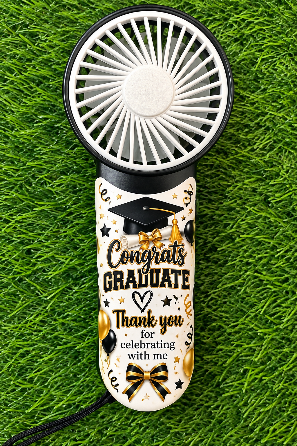 Personalized Handheld Fan| Custom Party Favors | Battery-Operated Handheld Fan