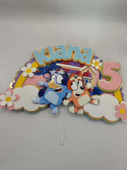 3D Customized Cake Topper | Bluey-Inspired| Party Favor