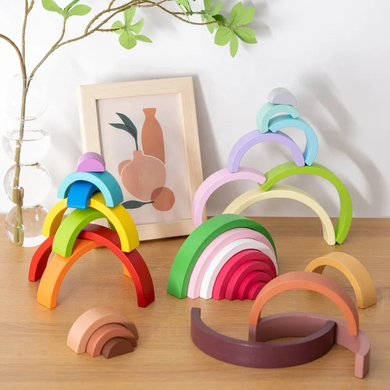 Wooden Rainbow Stacking Toy (Small)