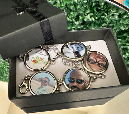 Personalized Photo Handchain Bracelet – Custom Keepsake Jewelry