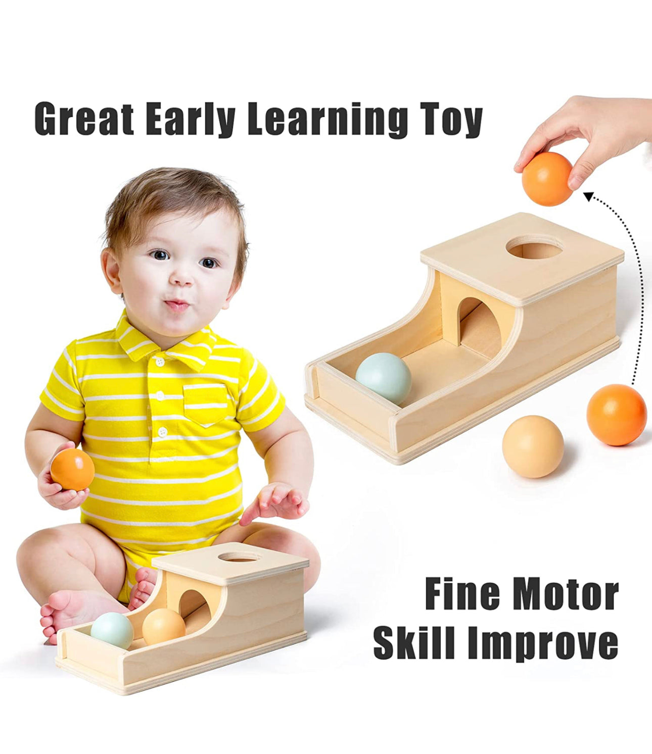 Wooden Montessori-Style Learning Toy