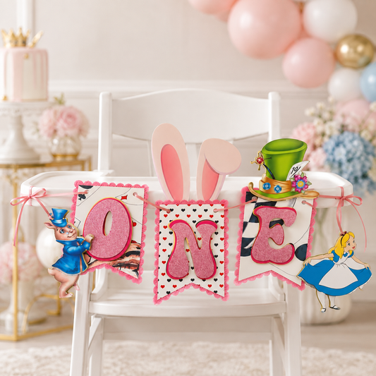 Custom Birthday Highchair Bunting.