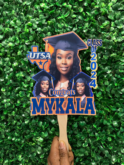 Custom Graduation Fans – Set of 5