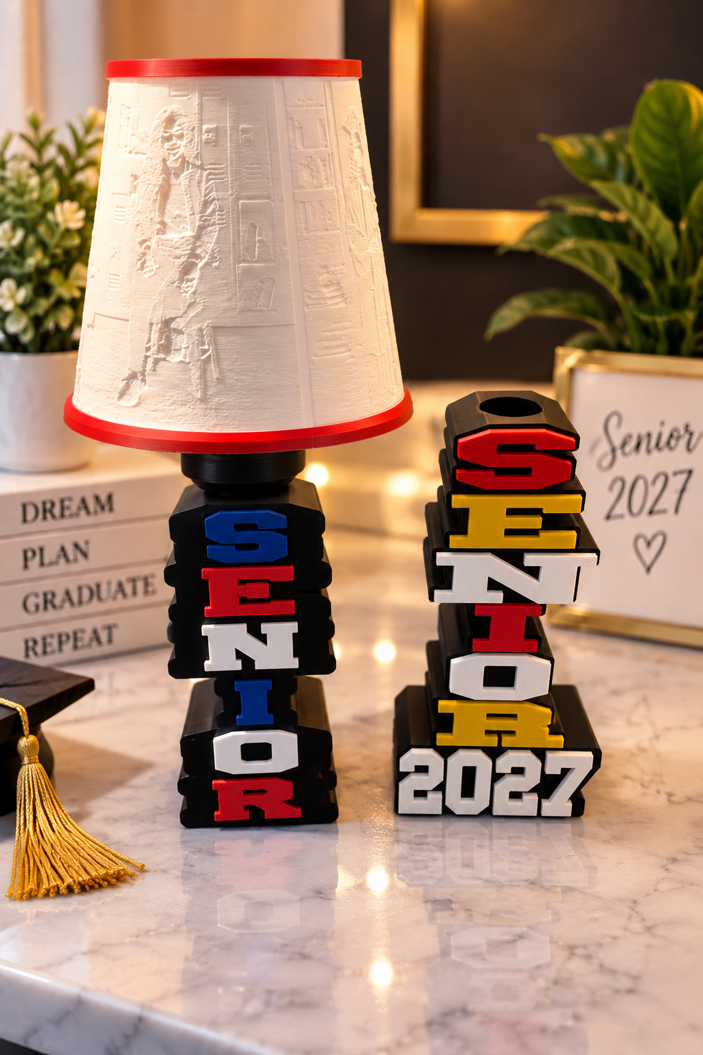 Personalized Senior / Senior 2027 Graduation Lithophane Lamp (Small)