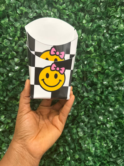 Custom French Fries Favor Boxes | Personalized Party Packaging | Fast Food Theme | Birthday Table Décor | Kids Party Supplies