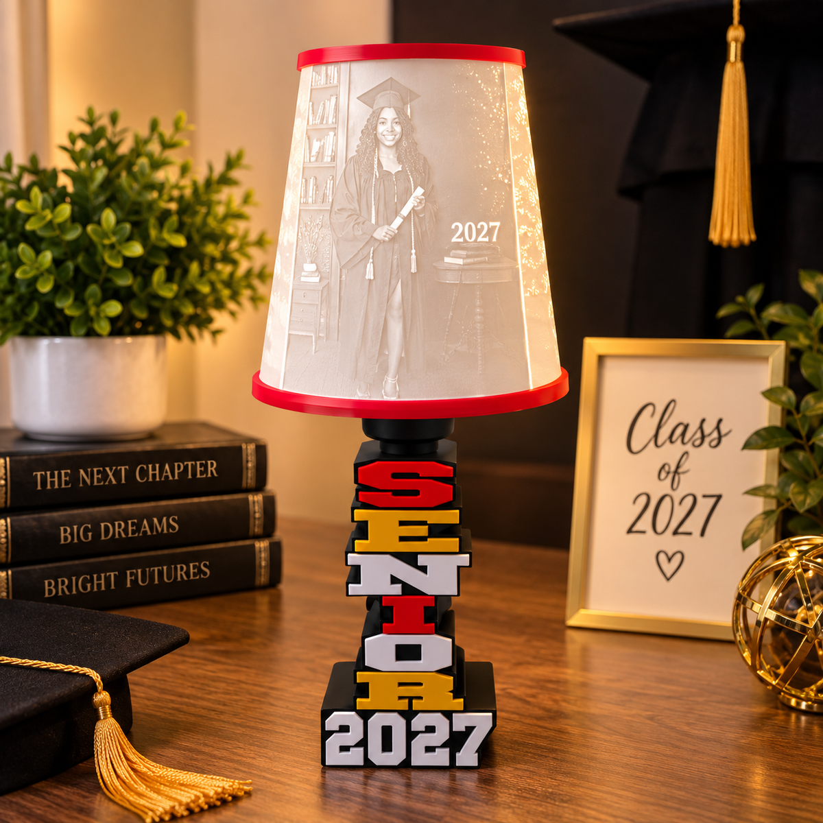 Personalized Senior / Senior 2027 Graduation Lithophane Lamp (Small)