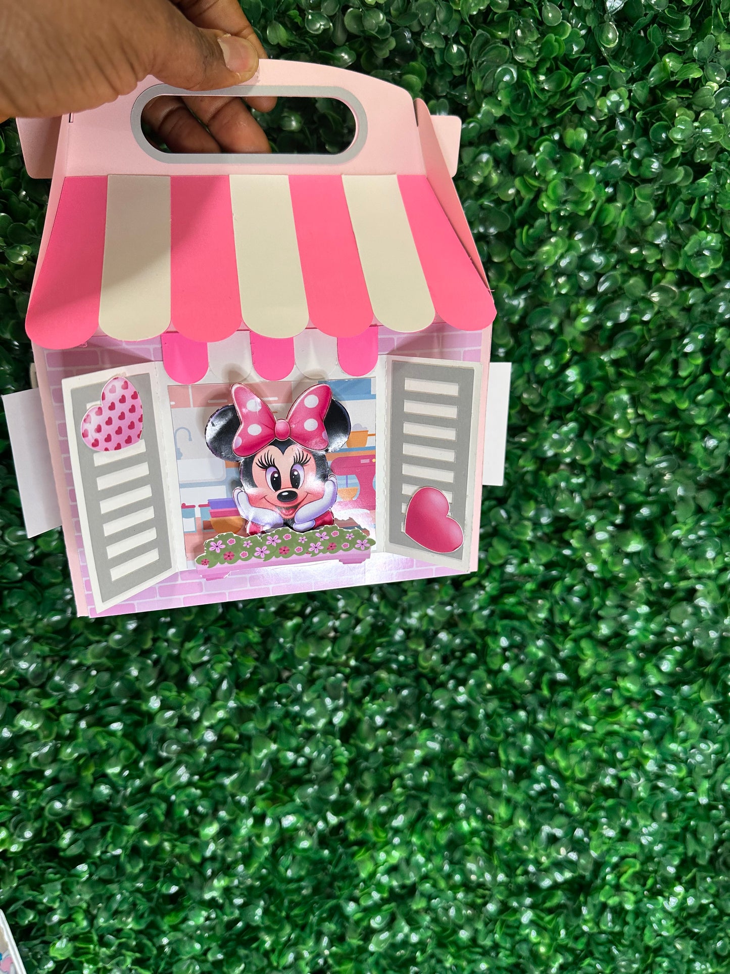 3D Gable boxes, Party favor, gable boxes, Minnie Mouse gable boxes, Custom party favor boxes