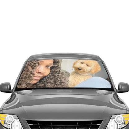 Personalized Photo Car Sunshade – Custom Windshield Sun Protector