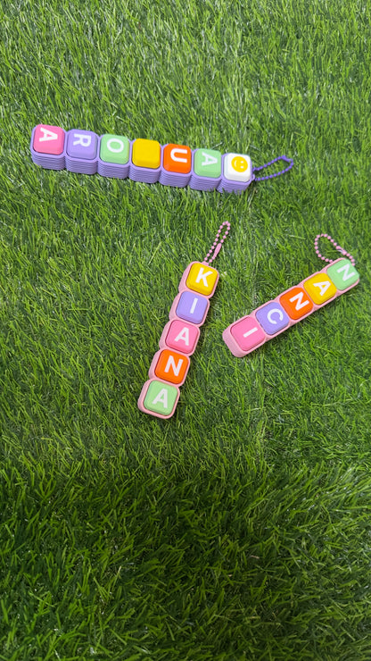 Custom Keychain Fidget| Personalized Letters| Numbers| Symbols
