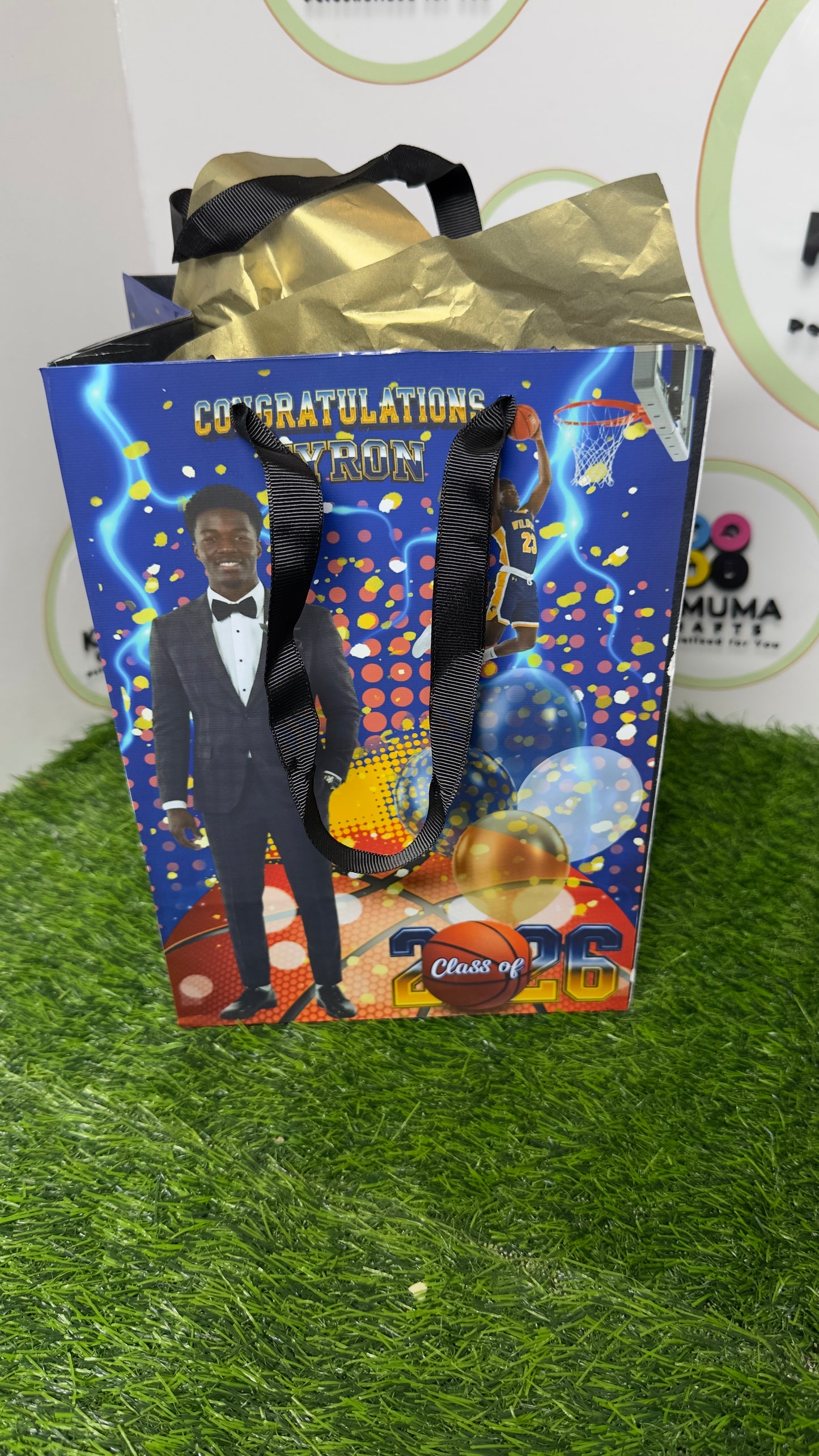Customized Clear Favor Bags & Graduation Gift Bags – Set of 12