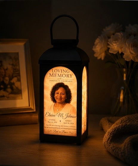 Personalized LED Lantern – Custom Memorial & Wedding Keepsake