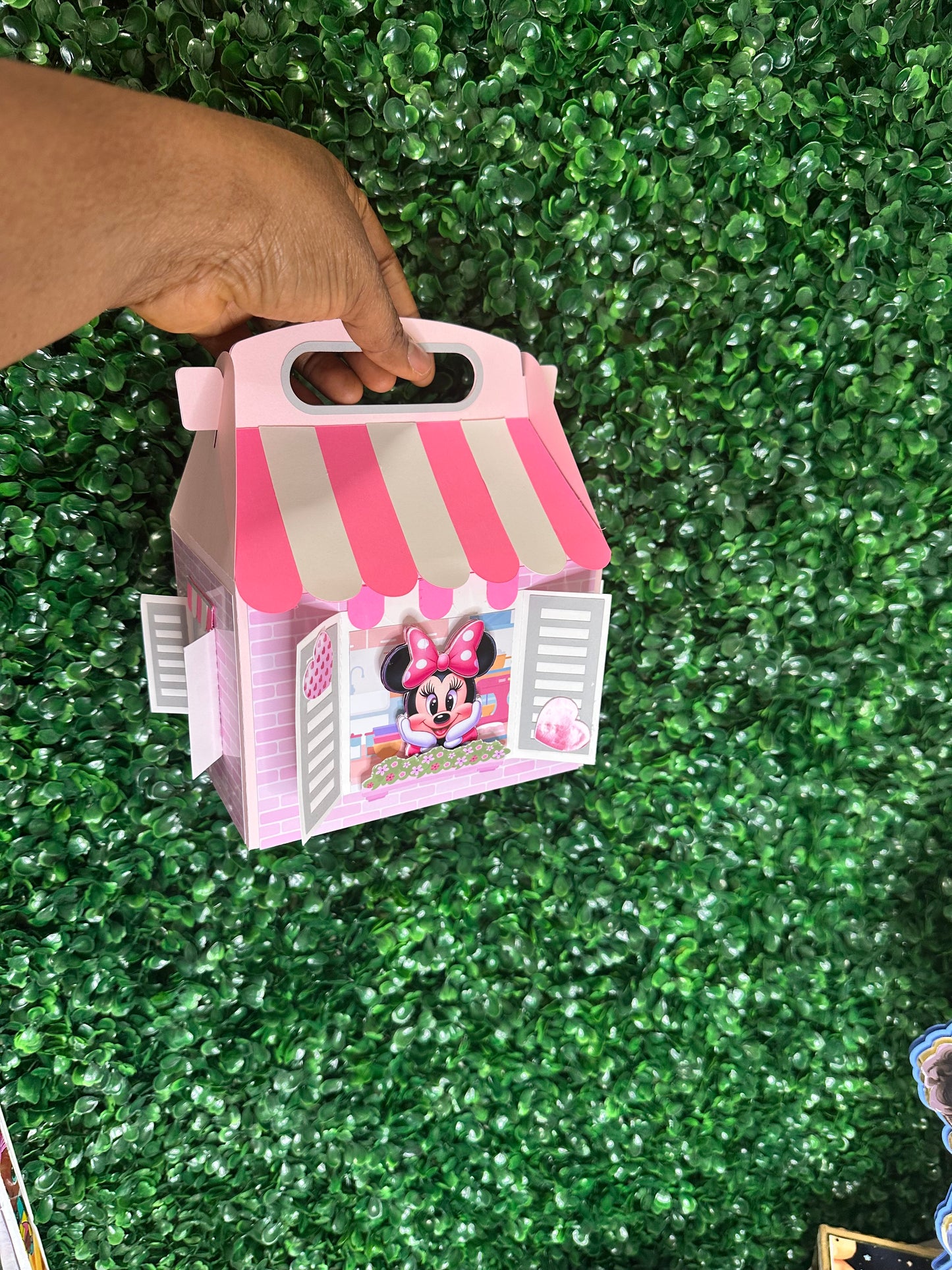 3D Gable boxes, Party favor, gable boxes, Minnie Mouse gable boxes, Custom party favor boxes