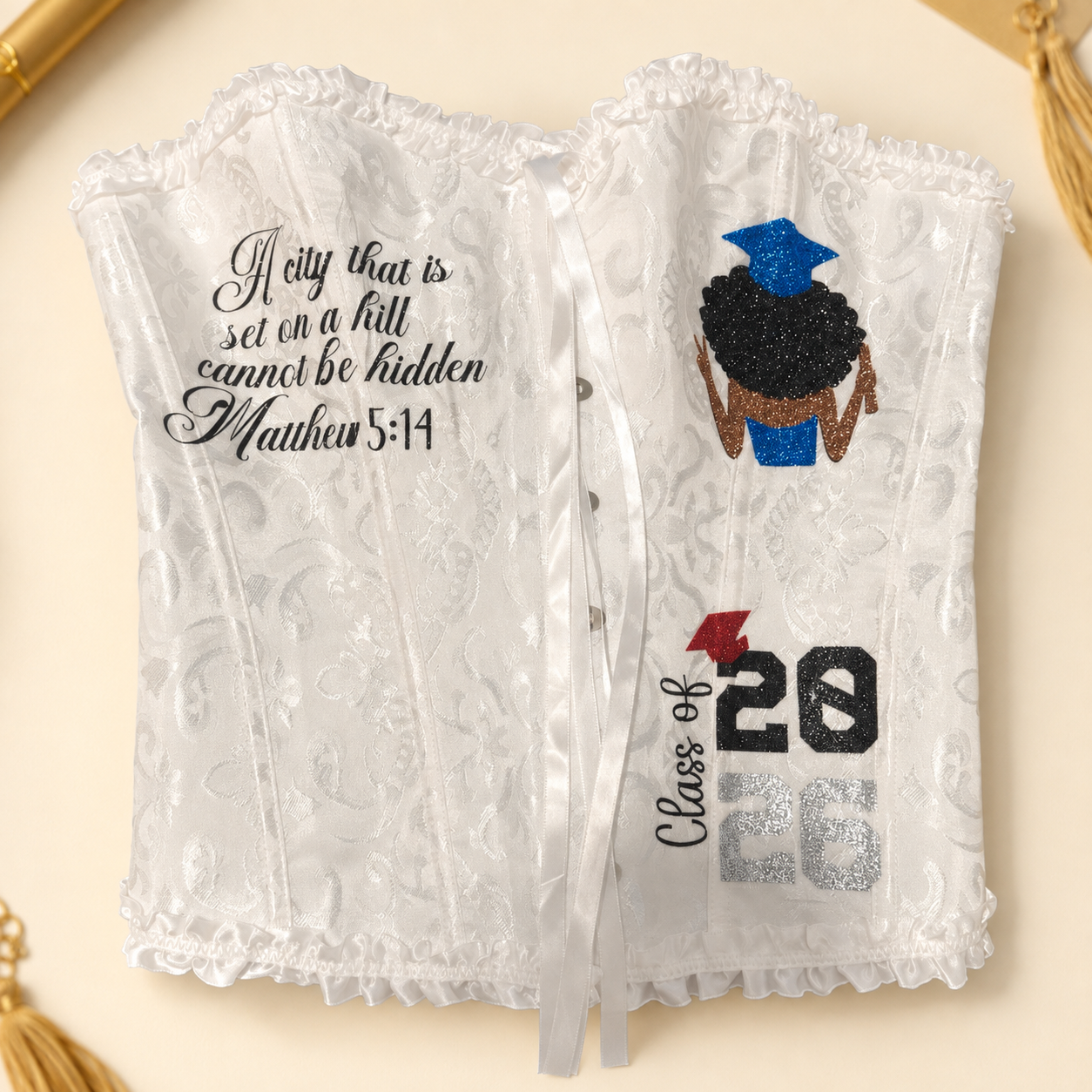 Custom Graduation Corset and Pleated Skirt