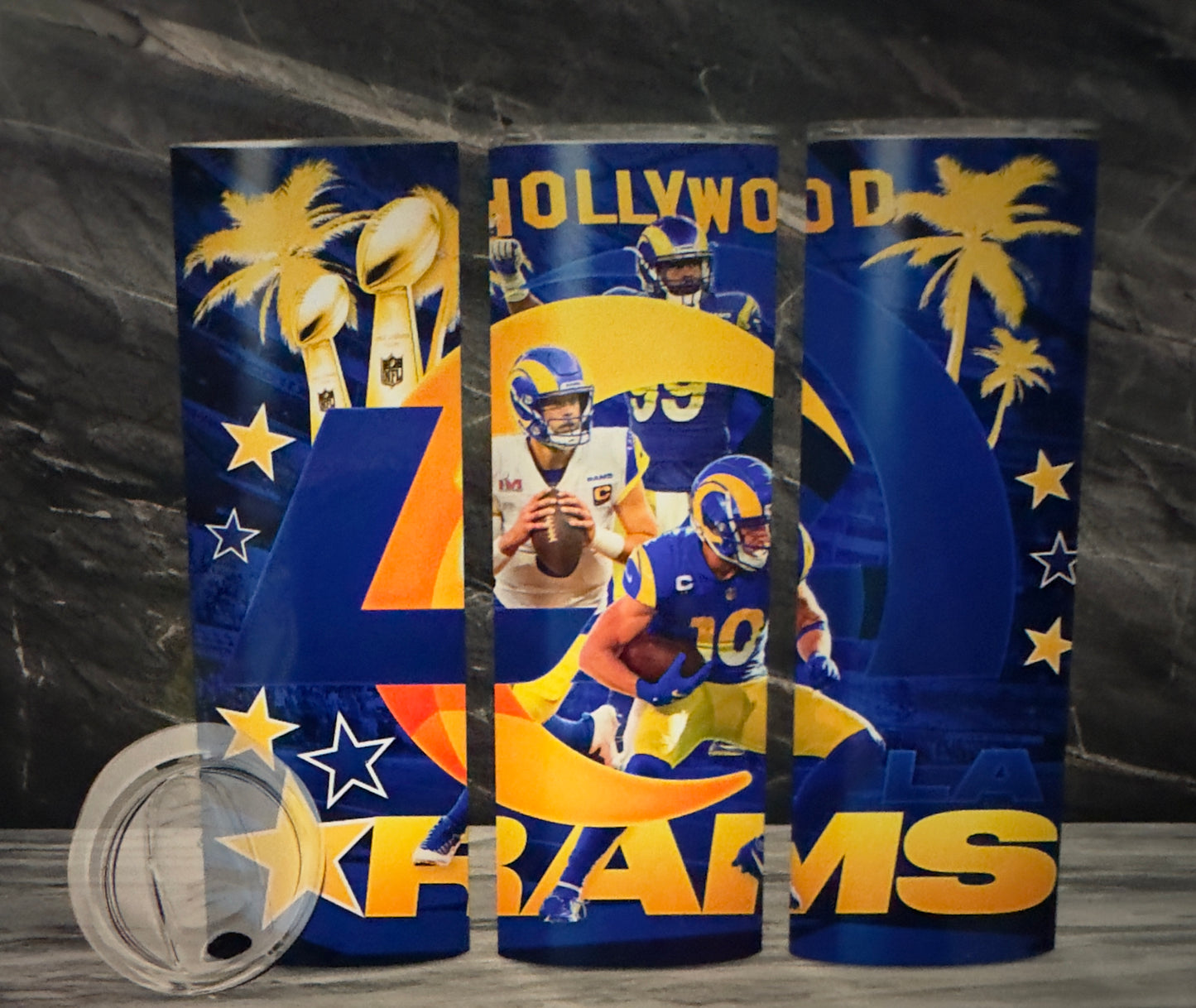 Sublimation Football 20oz Tumbler| Hollywood Rams