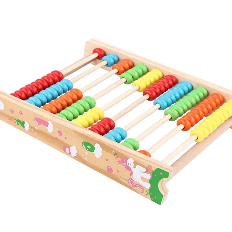 Wooden 10-Row Counting Abacus