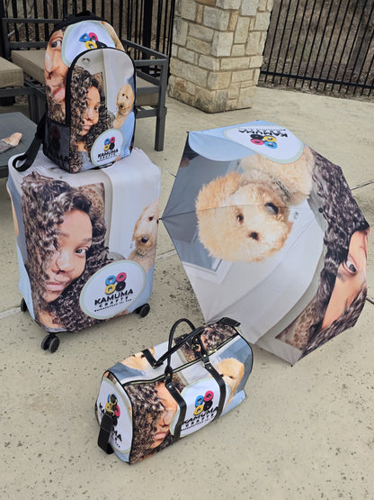 Personalized Photo Luggage Cover – Custom Printed Suitcase Protector