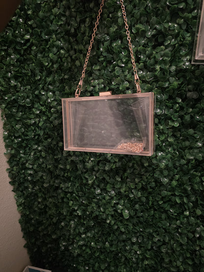 Custom Acrylic Purse| Personalized Transparent Purse| Available in two colors and Two Interchangeable Chains Length