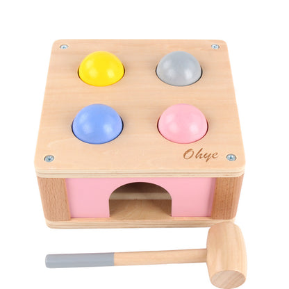 Wooden Hammer-and-Ball Pounding Toy