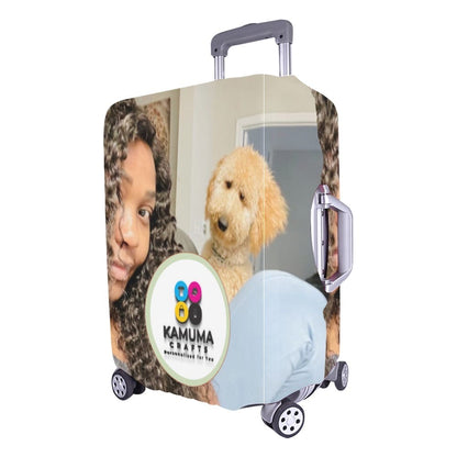 Personalized Photo Luggage Cover – Custom Printed Suitcase Protector