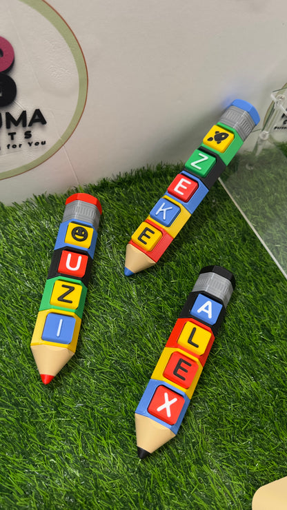 Personalized 3D-Printed Pencil Clicker Fidget ✏️| Build your Pencil Clicker| Personalize to suit your preference