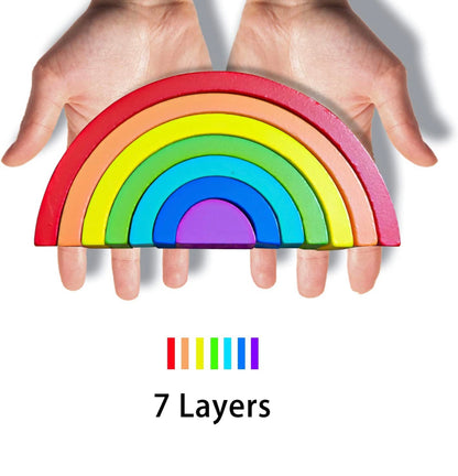 Wooden Rainbow Stacking Toy (Small)