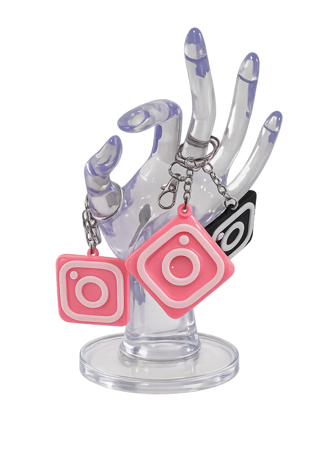 Personalized 3D NFC Tag Keychain| Customized NFC Social Media Business Marketing Keychain