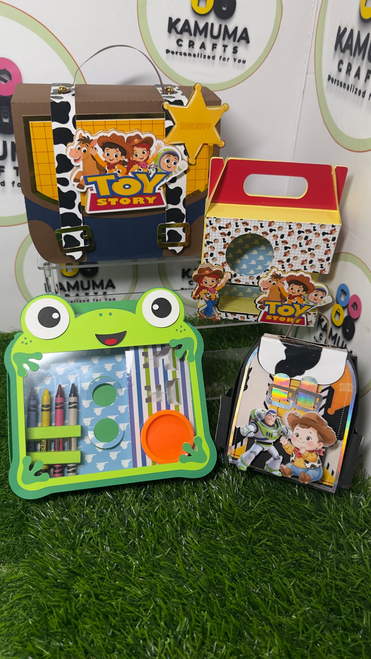 Custom Kids Activity Party Favor Boxes| Custom Briefcase Box| Personalized Play-Doh Box| LilyLad Activity Coloring Box| Party Favor Box | Set of 10